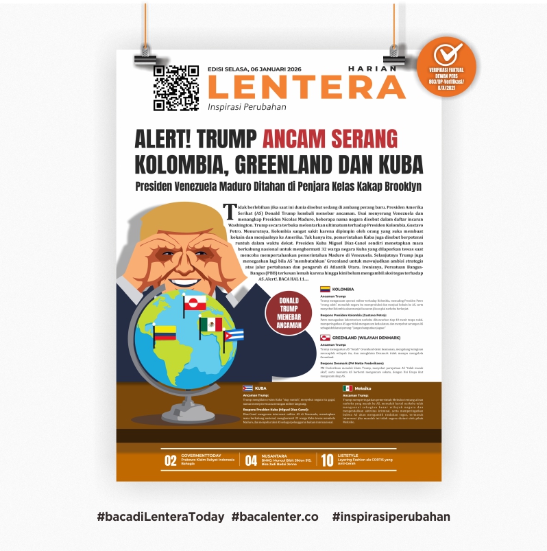 Alert! Trump Ancam Serang Kolombia, Greenland dan Kuba (Koran Selasa, 6 Januari 2026)