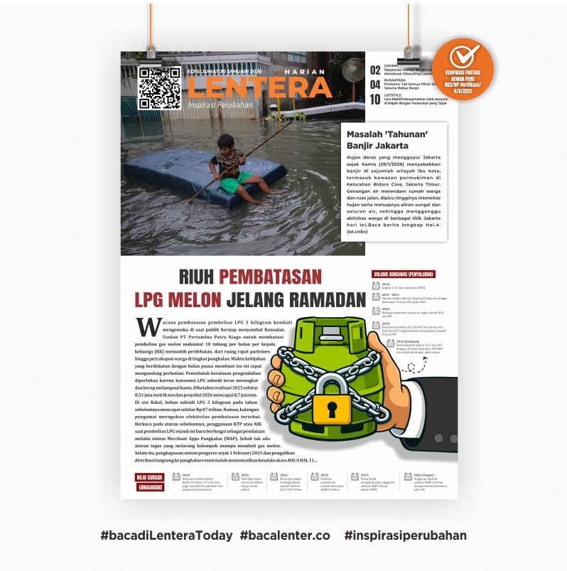 Riuh Pembatasan LPG Melon Jelang Ramadan (Koran Jumat, 30 Januari 2026)