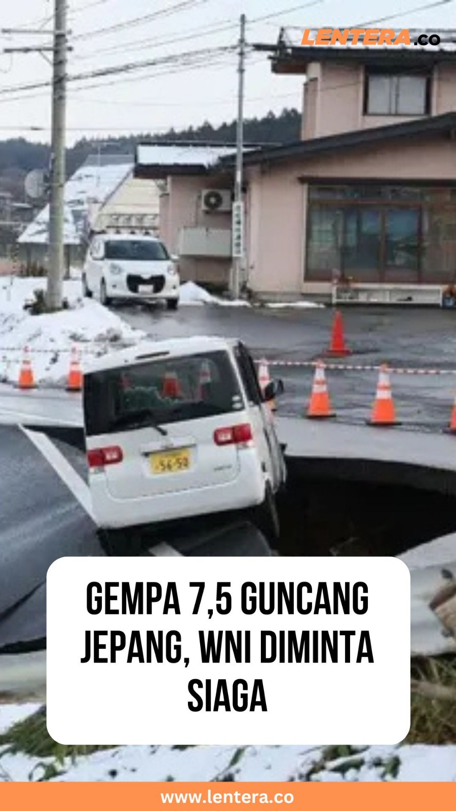 Gempa 7,5 Guncang Jepang , WNI di Minta Siaga